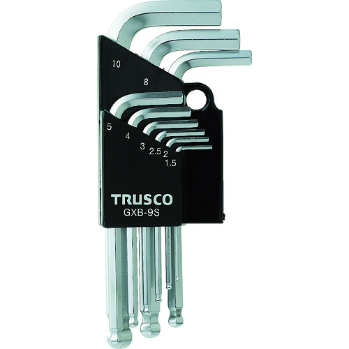 TRUSCO GXB9S ボールポイント六角棒レンチセット 9本組