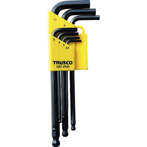 TRUSCO GB72510 ボールポイント式六角棒レンチ 7本組