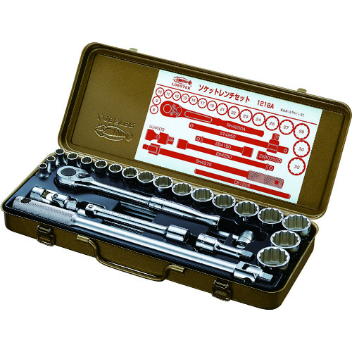1218A ソケットレンチセット 差込角12.7mm 12角