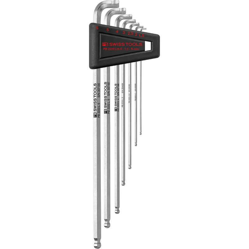 PB SWISS TOOLS 2222LH-6 マルチアングルボール付六角レンチセット