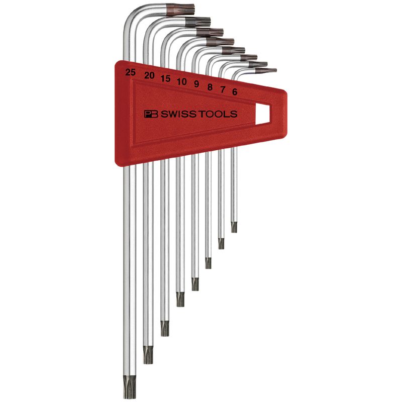 PB- SWISS TOOLS 411BH/6-25 L型いじり止めヘクスローブレンチセット