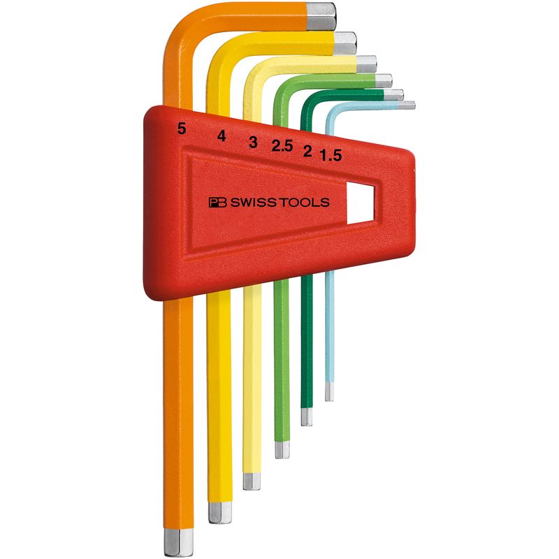 PB SWISS TOOLS 210H-5RB ホルダー付レインボーレンチセット(パックナシ)