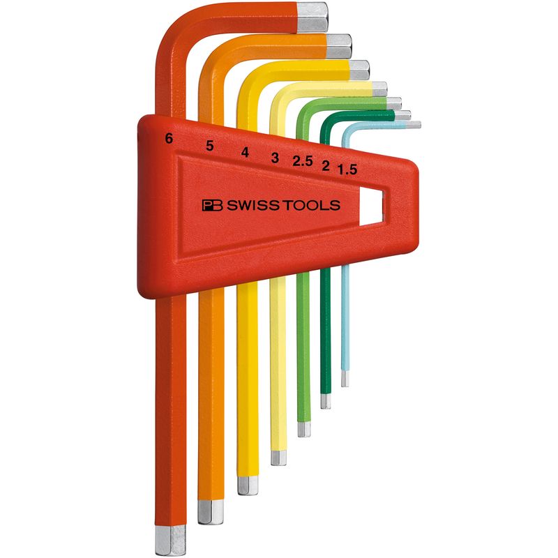PB SWISS TOOLS 210H-6RB ホルダー付レインボーレンチセット(パックナシ)