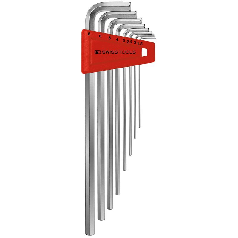 PB SWISS TOOLS 211H-8 ホルダー付六角棒レンチセット ロング(パックナシ