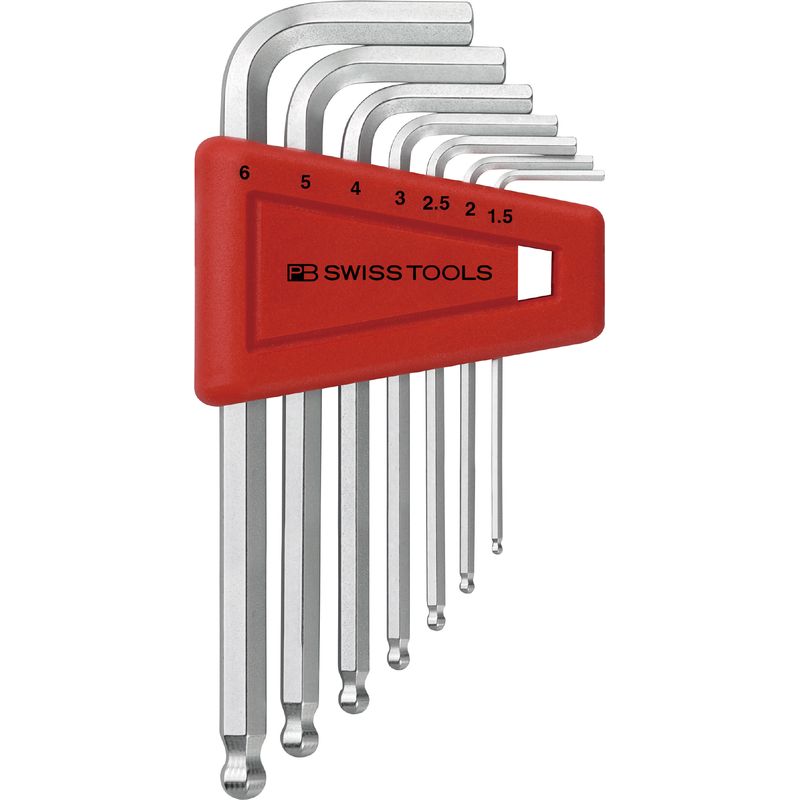 PB SWISS TOOLS 212H-6 ボール付六角棒レンチセット(パックナシ)