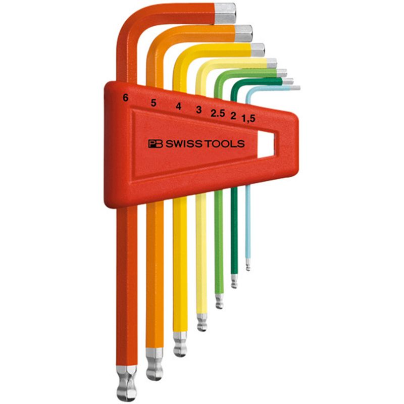 PB SWISS TOOLS 212H-6RB ボール付レインボーレンチセット(パックナシ)