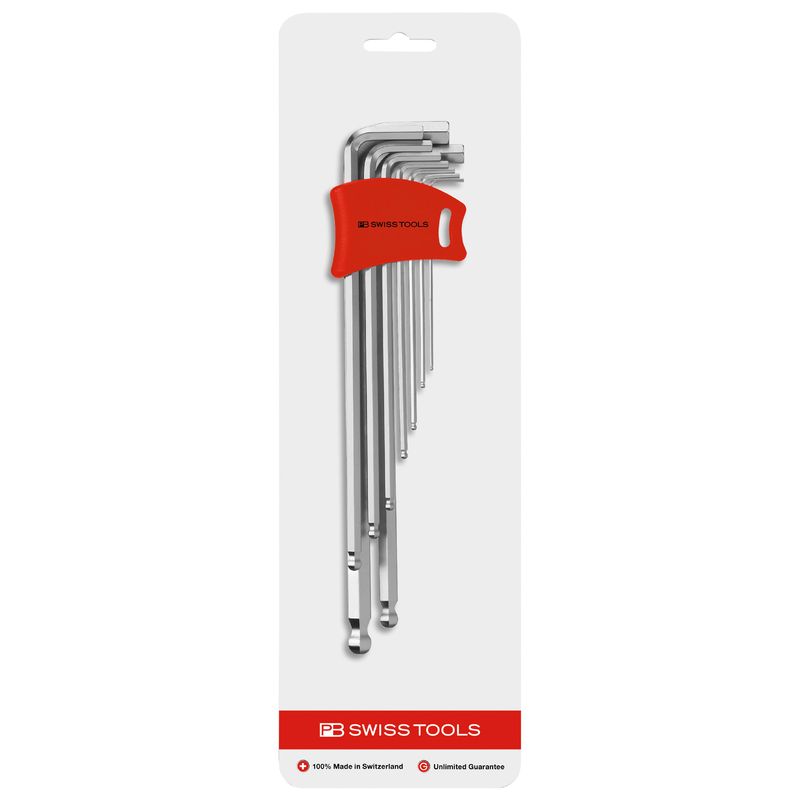 PB SWISS TOOLS 212LDH-10CN ボール付ロング六角棒レンチセット