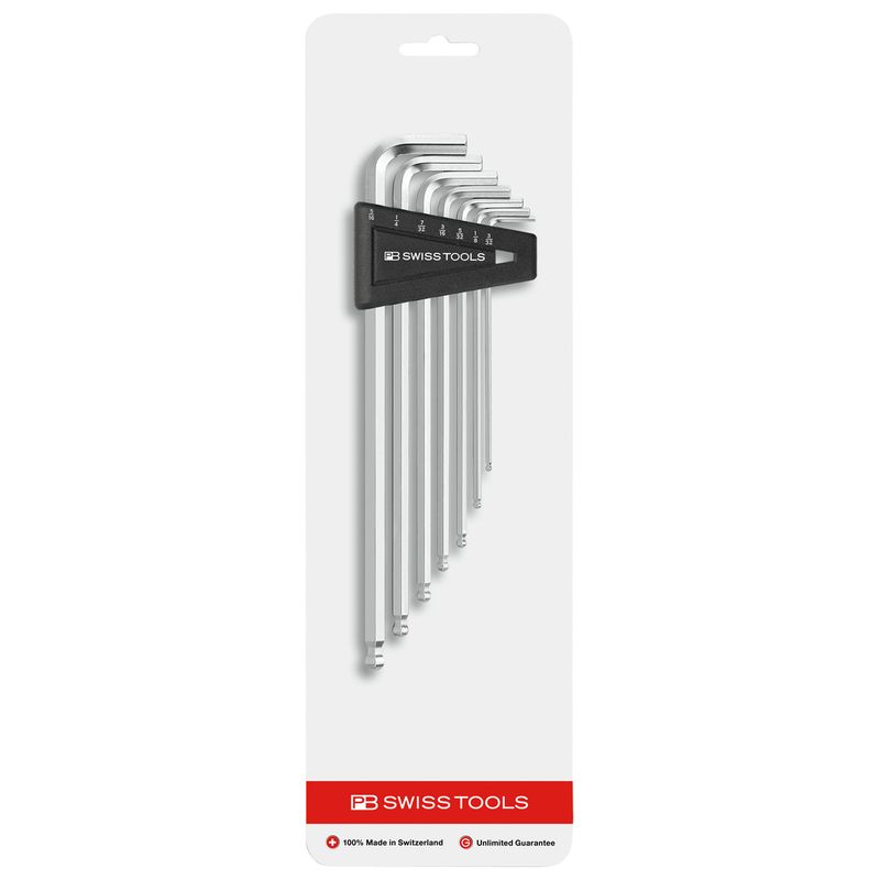 PB SWISS TOOLS 212ZLHCN ボール付ロング六角棒レンチセット