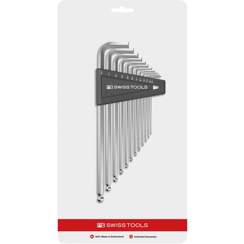 PB SWISS TOOLS 212ZLH-12CN ボール付ロング六角棒レンチセット