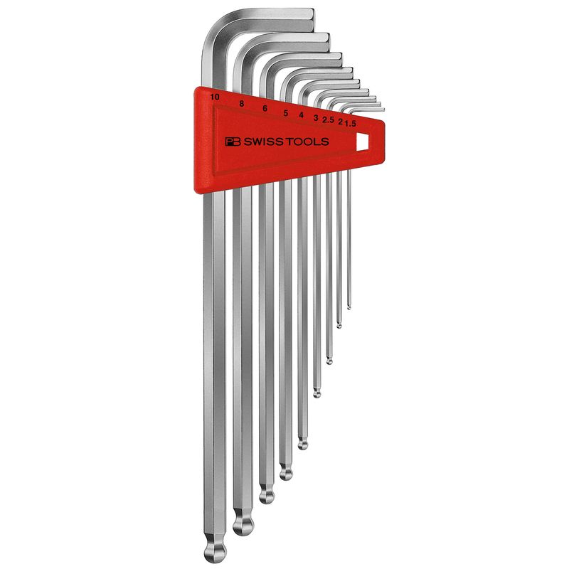 PB SWISS TOOLS 212LH-10 ボール付ロング六角レンチセット(パックナシ