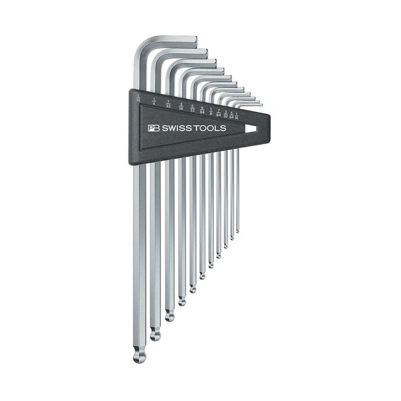PB SWISS TOOLS 212ZLH-12 ボール付六角レンチセット ロング(パックナシ