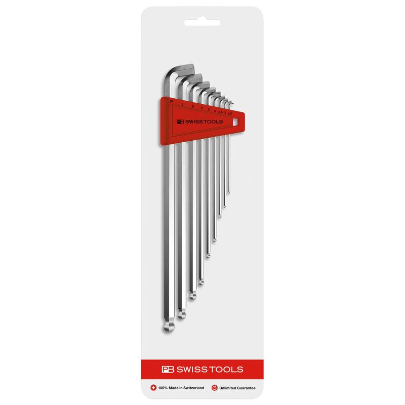 PB SWISS TOOLS 2212LH-10CN ショートヘッド ロングボール六角レンチセット