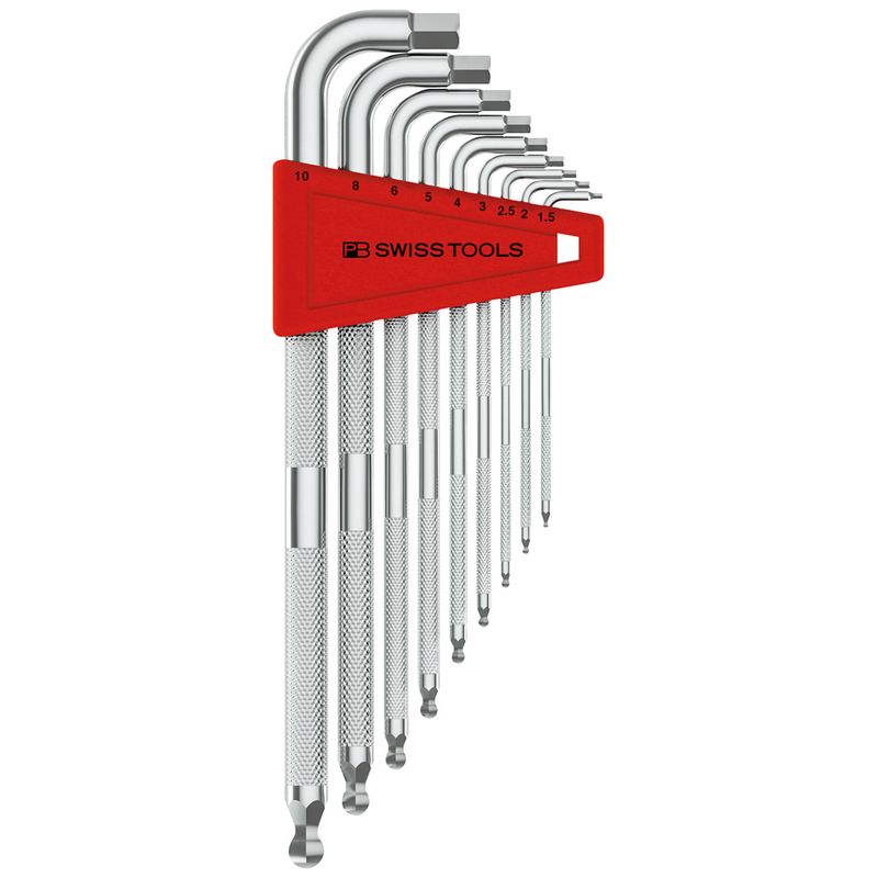 PB SWISS TOOLS 3212LH-10 ローレット入六角レンチセット (パックナシ)
