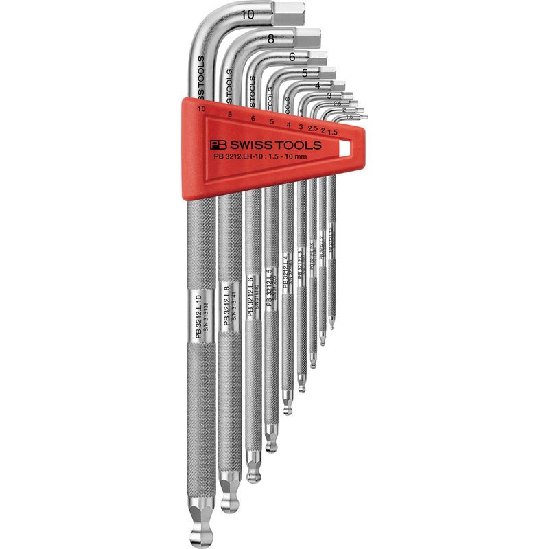 PB SWISS TOOLS 3212LH-10CBB ローレット入六角レンチセット