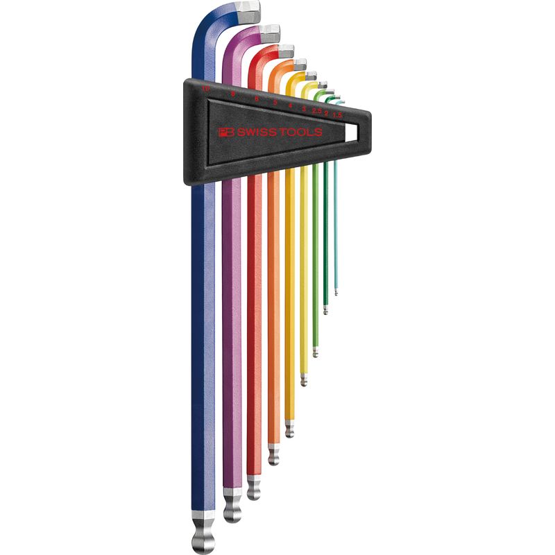 PB SWISS TOOLS 2222LH-10RB マルチアングルレインボーレンチセット