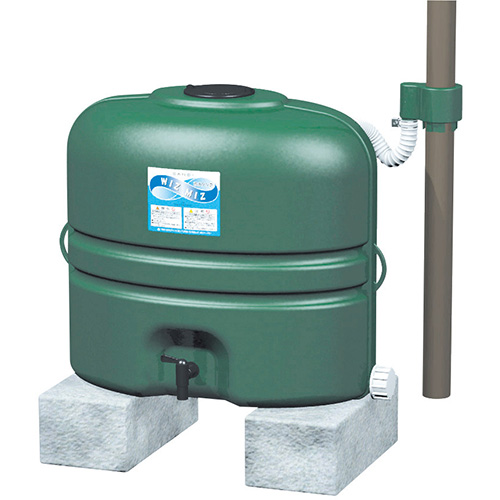 SANEI EC2010AS-G-60-110L 雨水タンク 取水器型付 グリーン