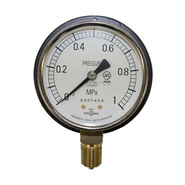 山本計器 0.1Mpa 圧力計 B型(50/60ΦのみA型)