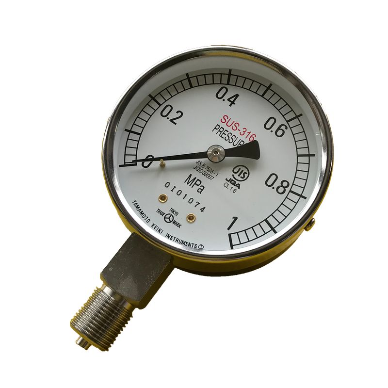山本計器 1.0Mpa 圧力計 要部SUS A型