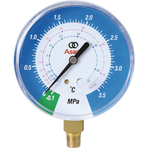 R410A用低圧連成計80mm