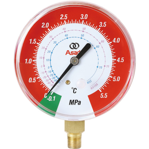 R410A用高圧連成計80mm