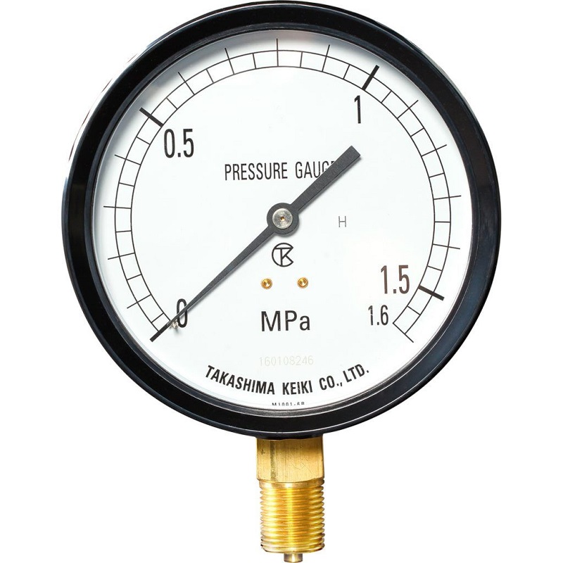 高島計器 PC A プラスチックケース圧力計【G3/8･75X0.4MPa】