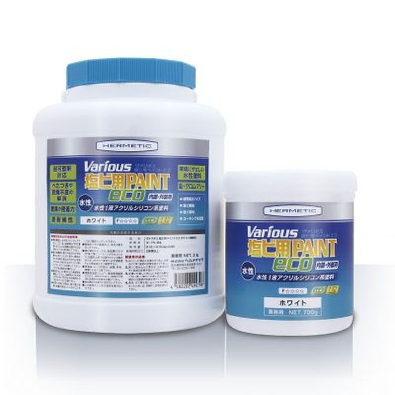 Various 塩ビ Paint Eco 水性1液アクリルシリコン系塩ビ用塗料(内部･外部用)