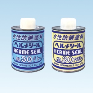 日本ヘルメチックス No.30 水性防錆塗料【グレー･500gハケ付缶】