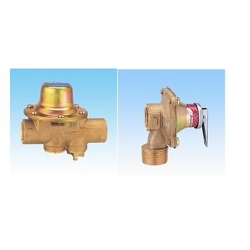 ヨシタケ 6C 減圧弁温水機器用逃し弁セット1:1 (GD-56-80/AL-52F-95)10セット