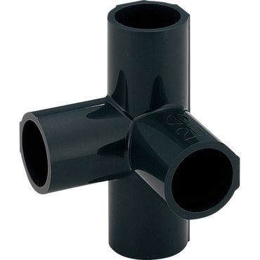 カクダイ 571-714 四方接手 PVC