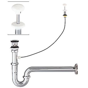 LIXIL LF-96PA プッシュワンウェイ式壁排水Pトラップ