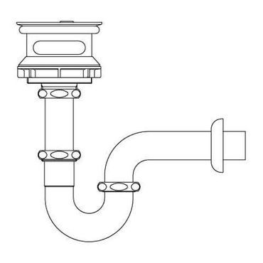 LIXIL SF-21PAM S-21S用排水金具(Pトラップ)