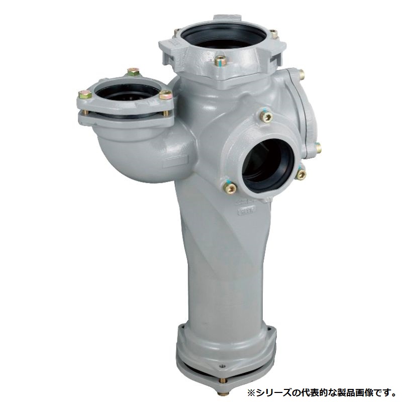 セキスイ EA8885U ADスリム Eエルボ付(エルボ部F接続) <横枝管接続口4方向> 受口