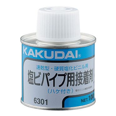カクダイ 6301 塩ビパイプ用接着剤 ハケつき