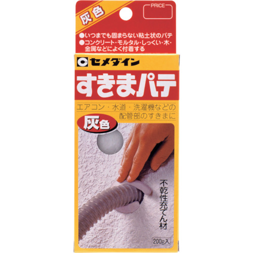 HC-134 すきまパテ 200g/箱(ヘッダー付) 灰