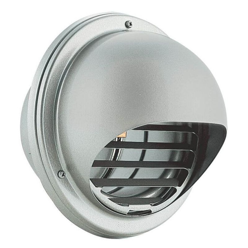 ND-SMV2BL-A5 丸型フード付換気口 防火ダンパー付 網付(5メッシュ)