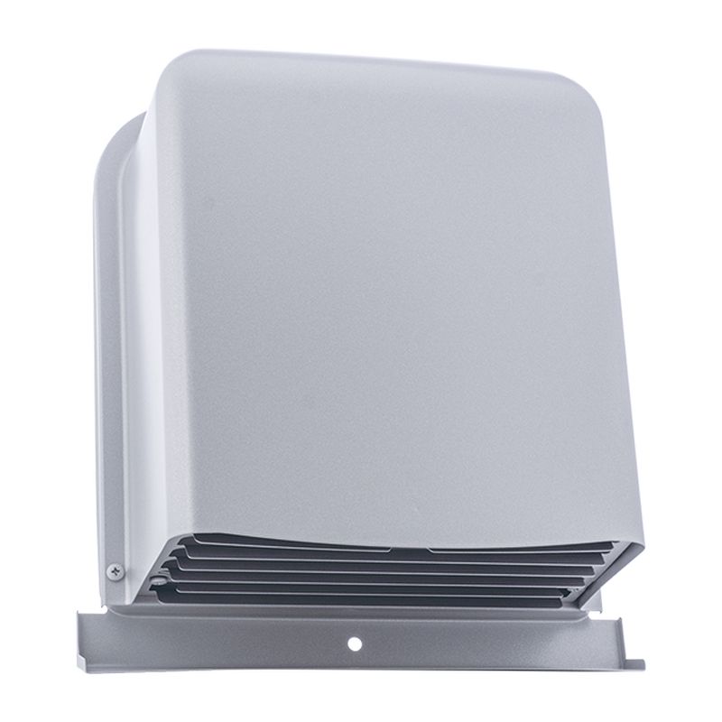 GFXD-SC 外壁用ステンレス製換気口 深型フード ワイド水切り付 厚型 ガラリ型 下部着脱タイプ 防火ダンパー付(塗装品)