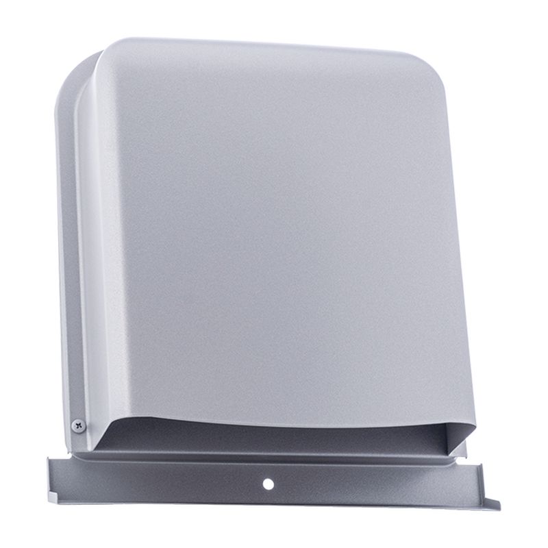 GFXD-GASCN 外壁用ステンレス製換気口 深型フード ワイド水切り付 薄型内ガラリ 下部開放 防火ダンパー付 金網5M