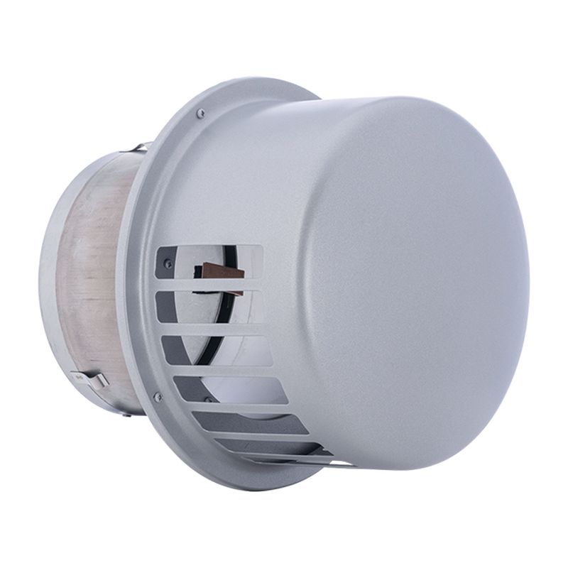 RCD-SCN 外壁用ステンレス製換気口 レインキャップ キャップ型 防風雨板無し 防火ダンパー付 金網3M (塗装品)