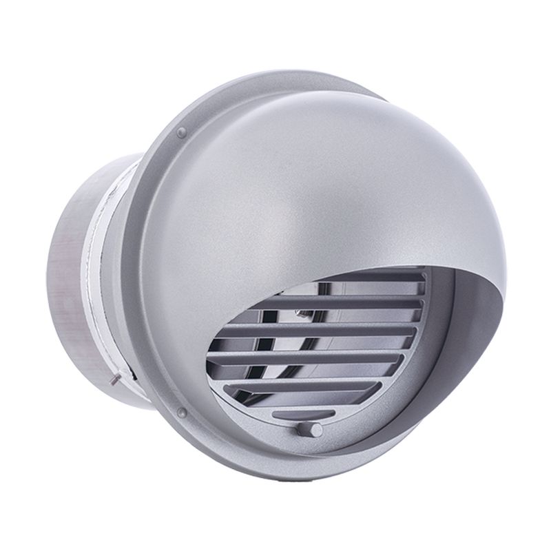 SFXDC-SCN 外壁用ステンレス製換気口 逆風防止･防火ダンパー付 セルフード 同芯ガラリ型 CD･FD付 金網3M (塗装品)
