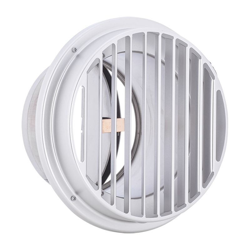 STD-AC 外壁用アルミニウム製換気口 ベントキャップ 厚型 縦ガラリ 防火ダンパー付 低圧損 (塗装品)
