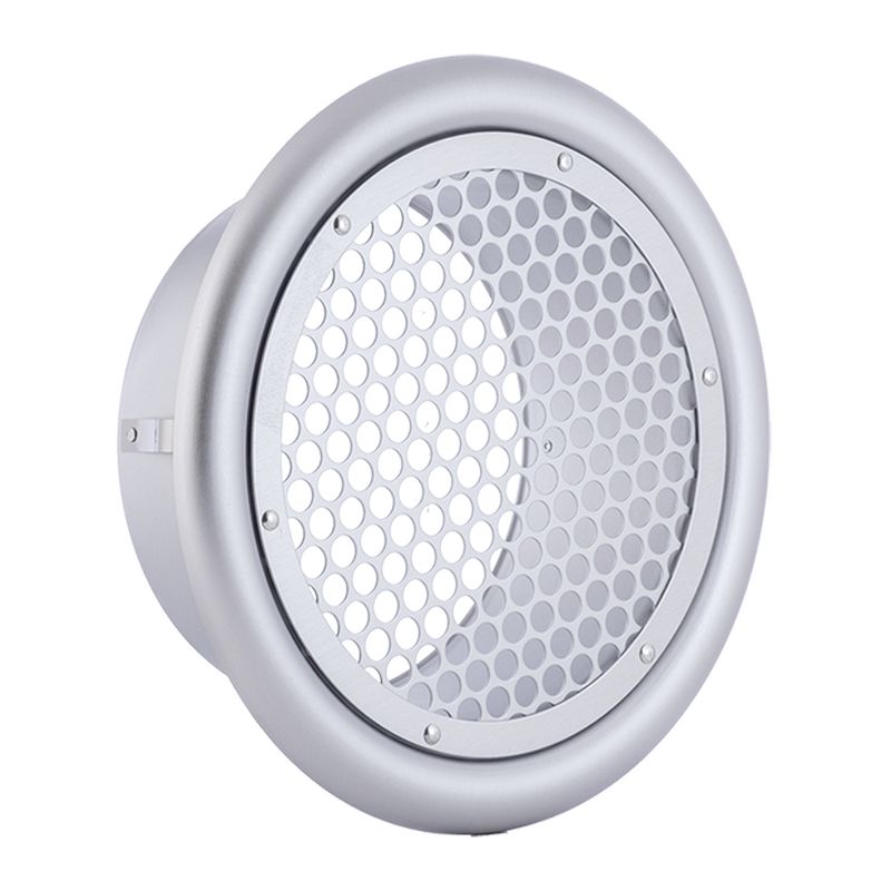 SP-N 外壁用アルミ製換気口 フラットグリル 丸パンチング型 8φ×PITCH10 金網5M (塗装品)