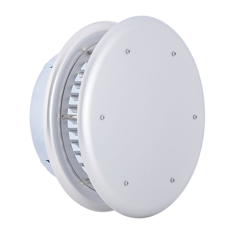 SXBD-N 外壁用アルミ製換気口 フラットカバー付換気口 ガラリ型 フラットカバー付 防火ダンパー付 金網3M (塗装品)
