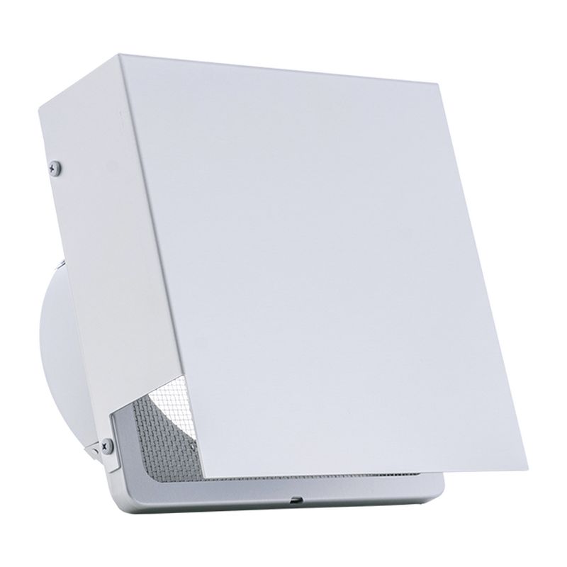 KNU 外壁用アルミニウム製換気口 角型フラットフード 角金網型3M (塗装品)