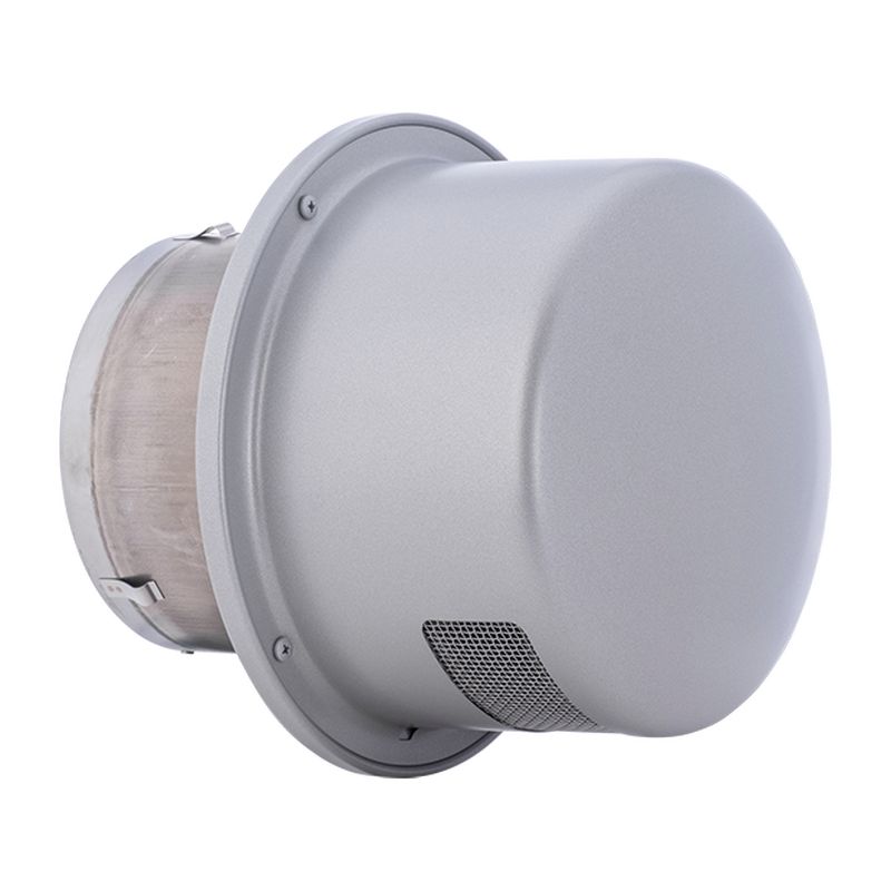 RCND-TBSC 防音用製品 〈ステンレス製換気口 丸型キャップ 防音タイプ 防火ダンパー付 金網型10M