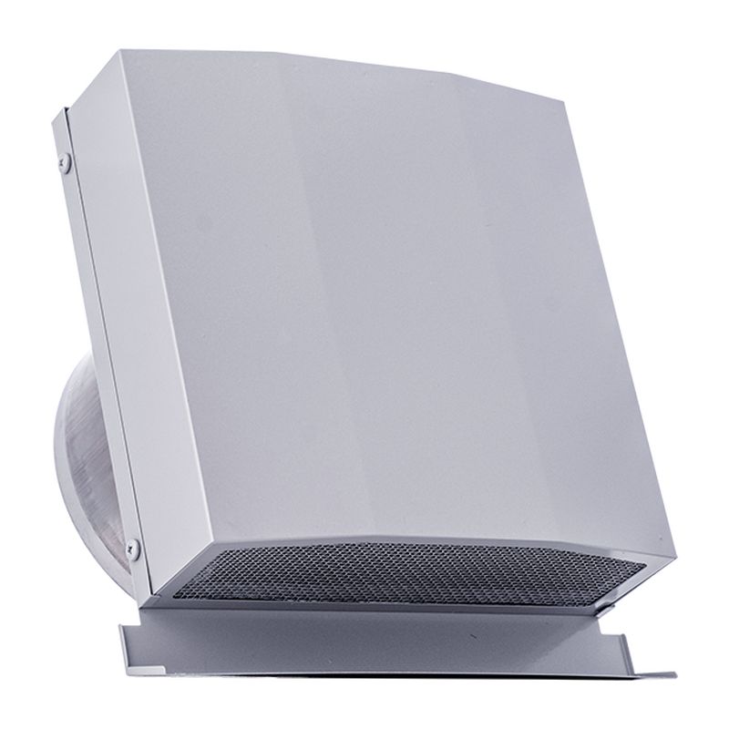 FFND-GBSC 防音用製品 ステンレス製換気口 防音タイプ ワイド水切り付 防火ダンパー付 (薄型･金網) 金網型3M (塗装品)