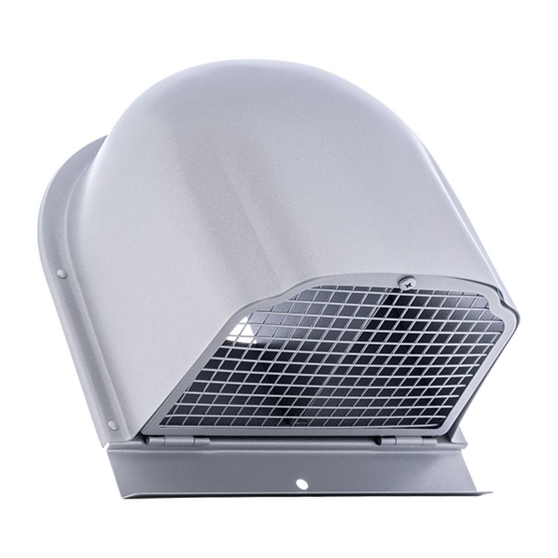 CFN125WSBL 2管路用換気口 ステンレス製仕切り付 深型フード 下部開閉タイプ 金網型5M