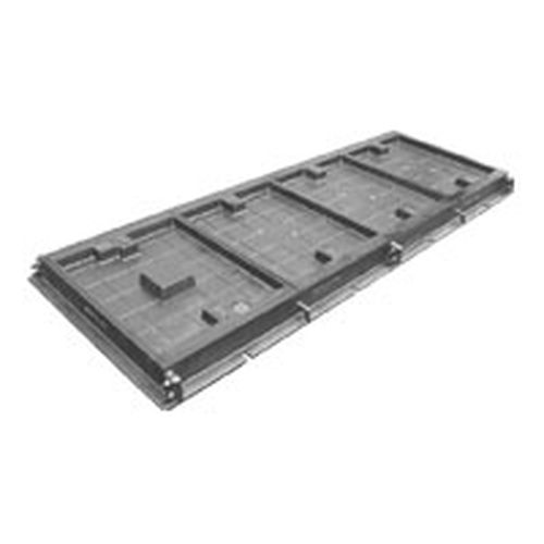 福西鋳物 SF-JCTS 土木用鉄蓋 施錠装置付･カラー舗装(貼代35)【歩道用】
