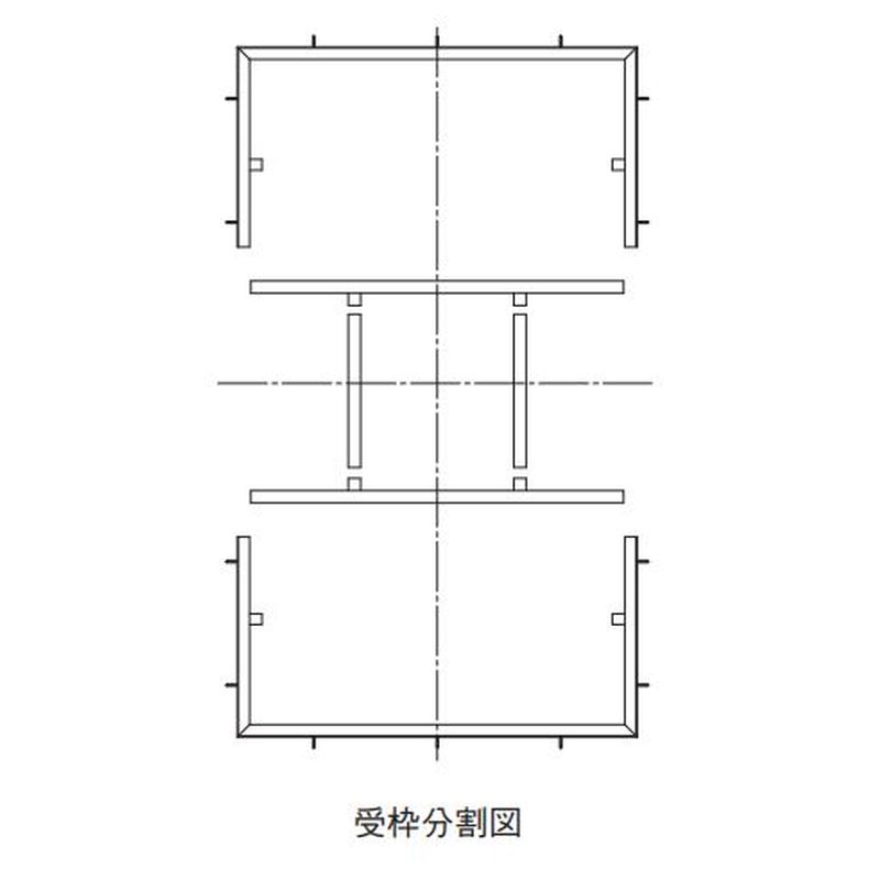 福西鋳物 スチール製受枠(SS400) G-7000-1560K用 (□1484)