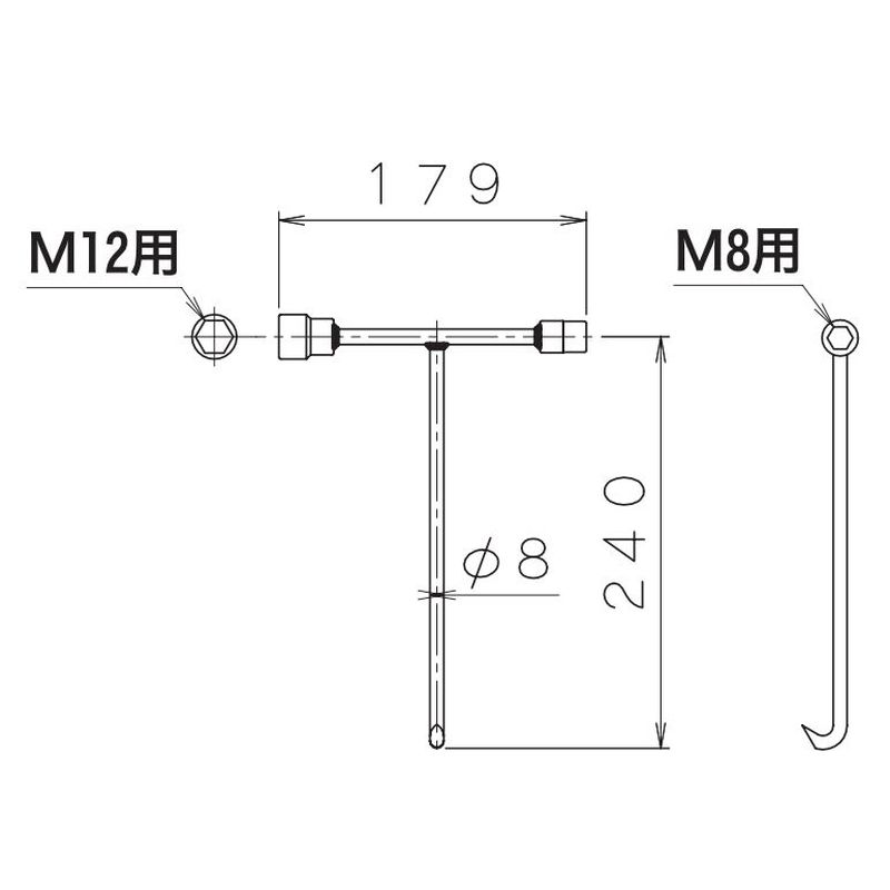 伊藤鉄工 MCKS 災害用トイレマンホール開閉キー