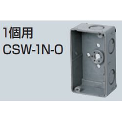 CSW-□-O 埋込スイッチボックス (塗代無) プラスチック製セーリスボックス